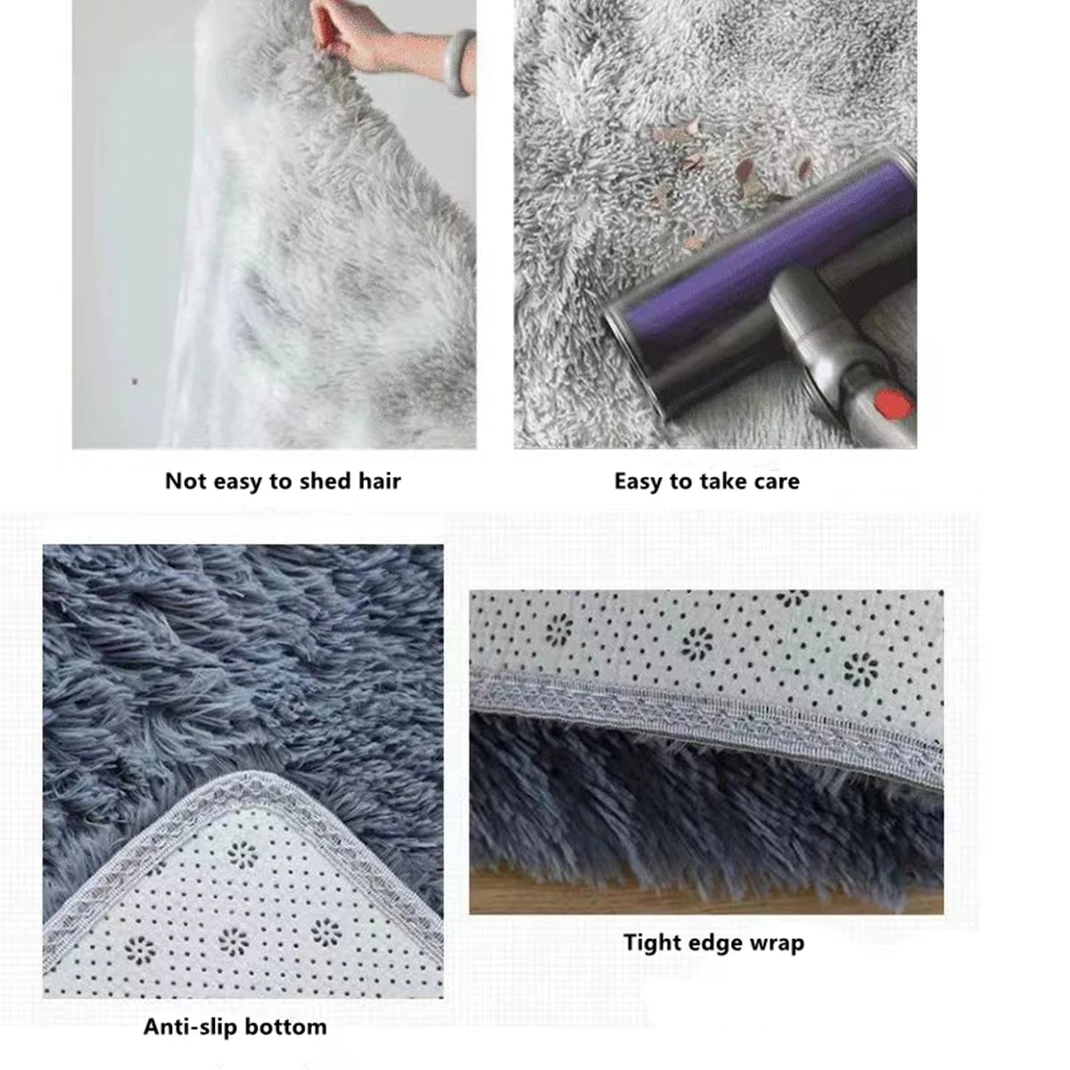Tapetes Macios de Área Tapete de Quarto Fofinho Antiderrapante Tie-Dye Peludo Shag Confortável Tapete Fofo ao Lado da Cama Tapete de Sala de Estar