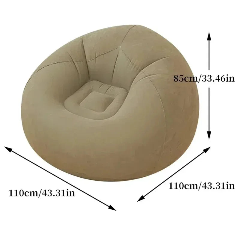 Grandes Sofás Infláveis Preguiçosos Cadeiras PVC Sofá Almofada Puff Tatami Sala de Estar Suprimento para Camping ao Ar Livre