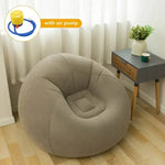 Grandes Sofás Infláveis Preguiçosos Cadeiras PVC Sofá Almofada Puff Tatami Sala de Estar Suprimento para Camping ao Ar Livre