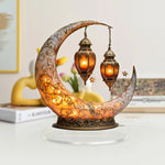 Luminária de Lua (1 peça) - Enfeite Decorativo para Mesa - Presente Ideal para a Família - Decoração Elegante para Casa e Festas