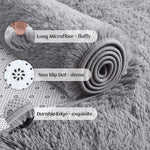 Tapetes Macios de Área Tapete de Quarto Fofinho Antiderrapante Tie-Dye Peludo Shag Confortável Tapete Fofo ao Lado da Cama Tapete de Sala de Estar