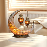 Luminária de Lua (1 peça) - Enfeite Decorativo para Mesa - Presente Ideal para a Família - Decoração Elegante para Casa e Festas