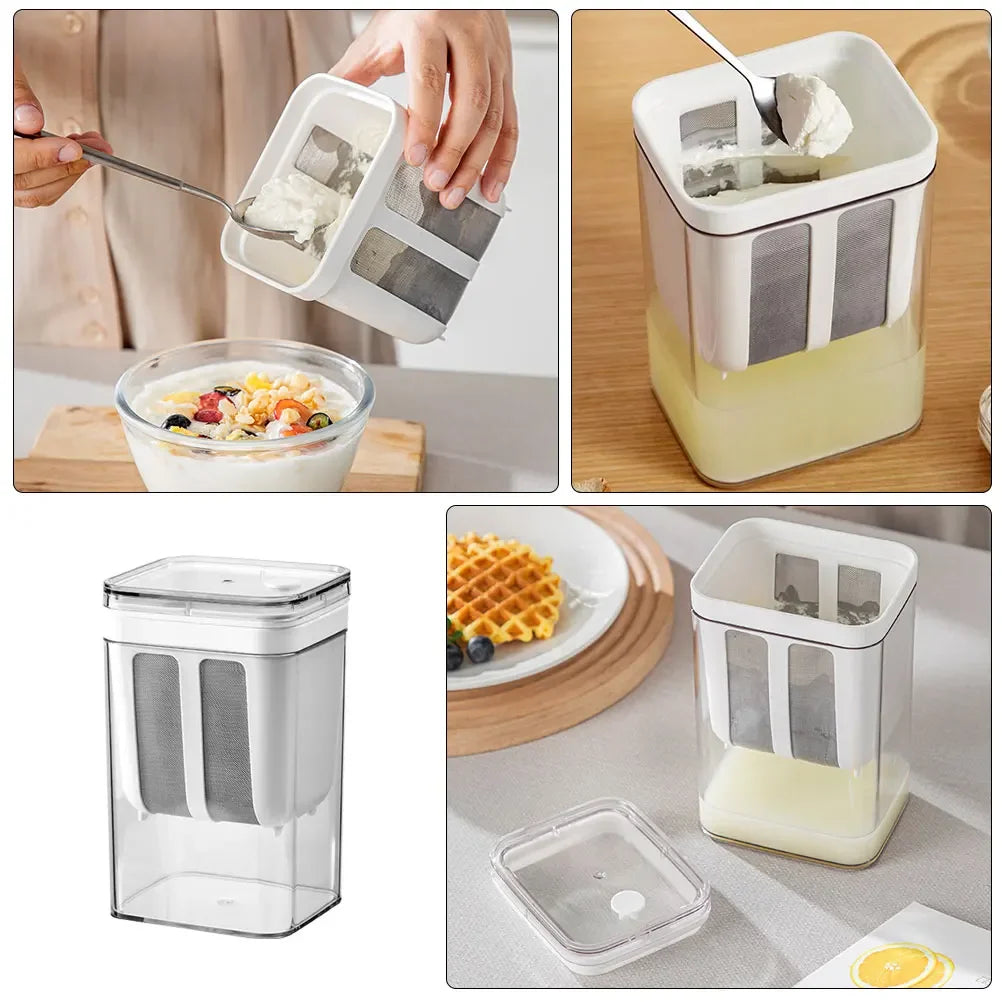Fazedor de Iogurte Grego Filtro de Iogurte Peneira de Aço Inoxidável Ferramentas de Separação de Soro Separador de Umidade do Queijo Acessórios de Cozinha