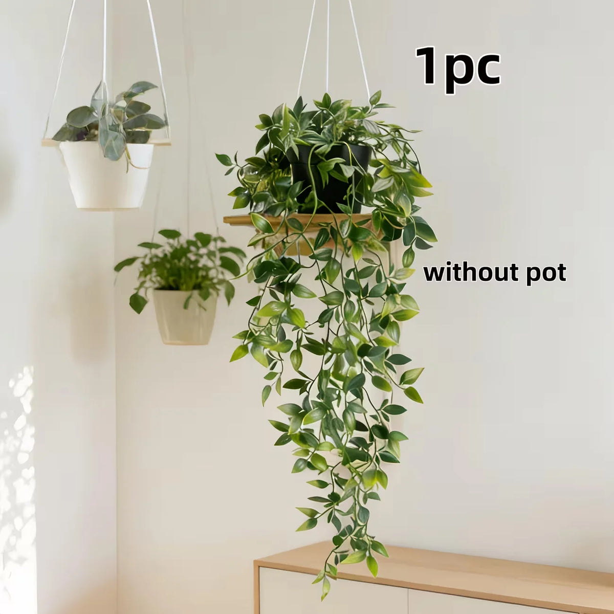 Decoração de Parede com Trepadeira Artificial Mandala Falsa para Sala, Escritório, Banheiro, Casamento, Festa, Jardim Primavera Sem Vaso