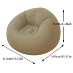Grandes Sofás Infláveis Preguiçosos Cadeiras PVC Sofá Almofada Puff Tatami Sala de Estar Suprimento para Camping ao Ar Livre