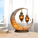 Luminária de Lua (1 peça) - Enfeite Decorativo para Mesa - Presente Ideal para a Família - Decoração Elegante para Casa e Festas